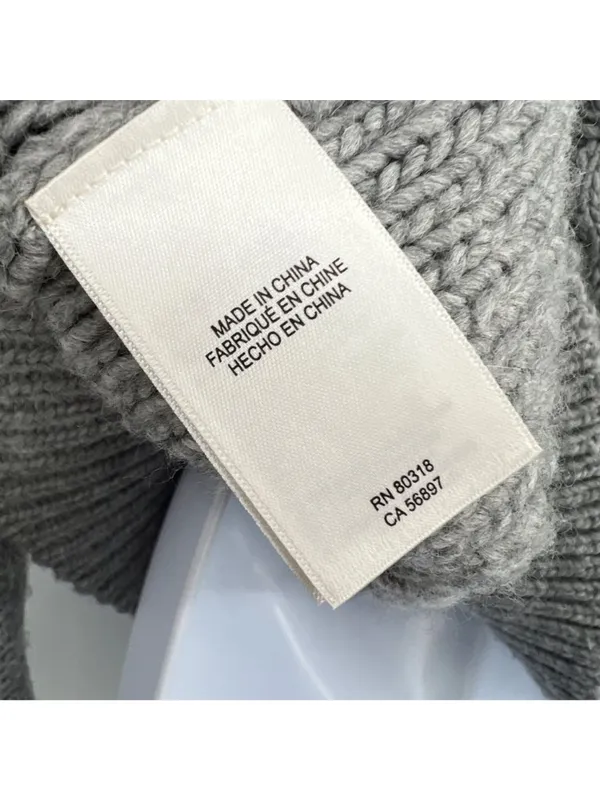 Lucky Brand Gray Cable Knit Half-Zip Pullover Sweater Womens Size Large - Image 12