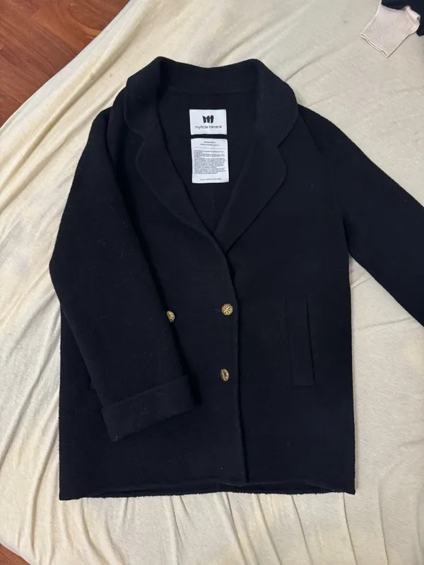 Wool coat Black Size M - Image 5