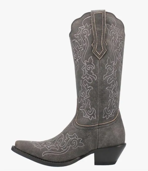 Dingo Flirty N' Fun Embroidered Cowboy Boots Mid Calf Mid Heel - Image 3