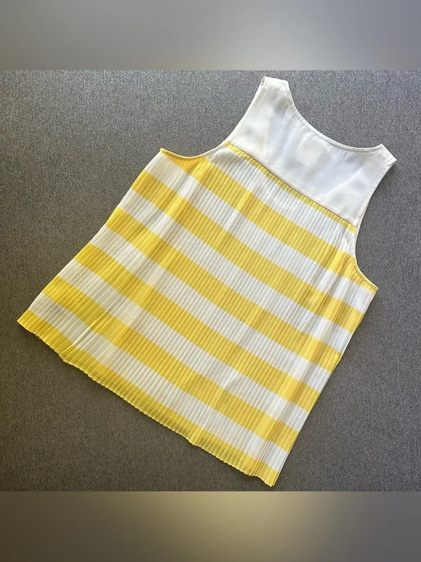 Anthropologie MAEVE Pleated Tank Top Size 6 - Image 7