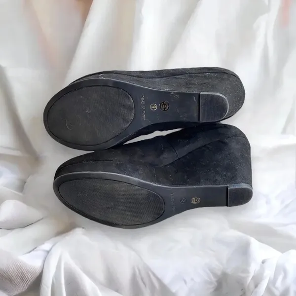 A.n.a wedge round toe suede heel size 8w‎ - Image 5