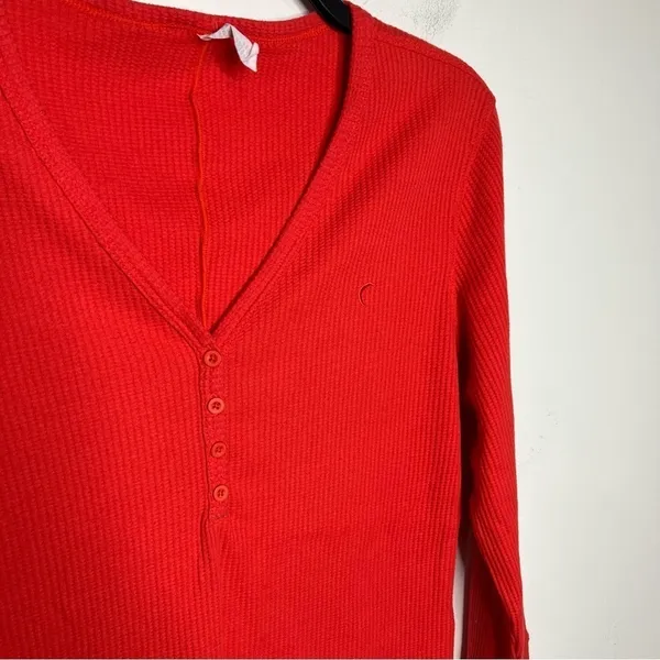 ZYIA active red waffle knit top long sleeve size‎ XL - Image 4