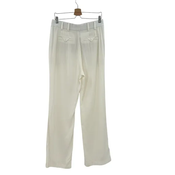 Aritzia Babaton 1-01 Giselle Boy Trouser Dress Pants White Cream Size 12‎ - Image 6