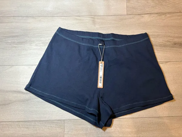 Skims Cotton rib loose short Color navy - Image 3