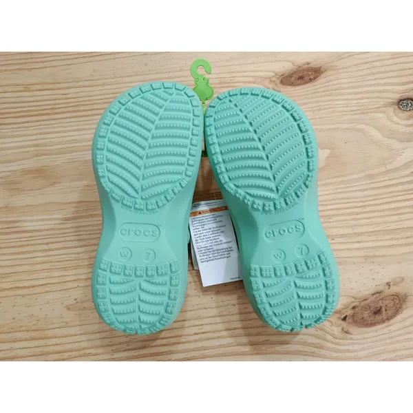 Crocs Classic Platform Clog Mint Green Womens Size 7 Chunky Slip On Shoes - Image 10