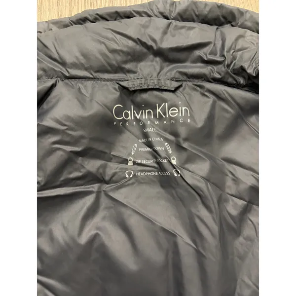 Calvin Klein Black Quilted Puffer Vest Women’s Small Lightweight Zip - Image 5