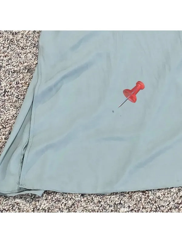 Show Me Your MuMu Dress Small Heather Halter Sage Crisp Wedding Resort Beach - Image 12