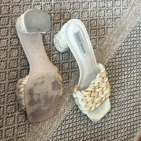 Steve Madden Laveda Sandal in Beige Size 7.5 - Image 5