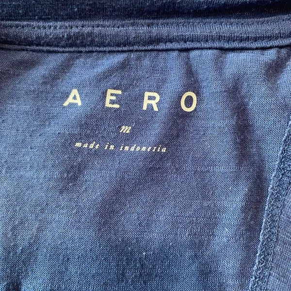 AERO Aeropostale Blue Open Back Twist Tank Top Medium Athleisure - Image 5