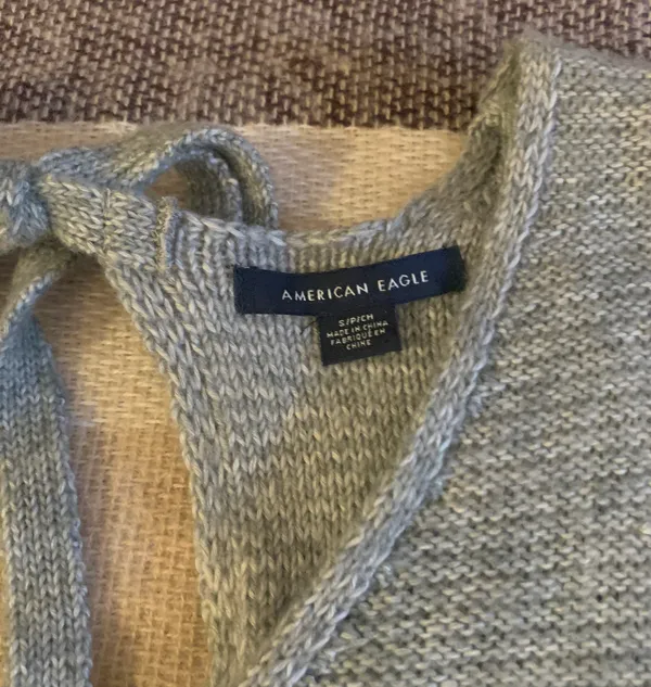 American Eagle Grey Sweater Dress - Image 6