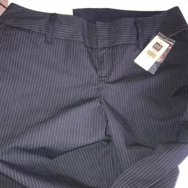 Gap Morden fit Chino Low waist Sz 2 navy pinstripe New effortless business - Image 2