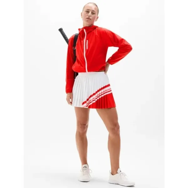 New Athleta L Match Point High Rise Pleated Colorblock 13 1/2" Skort Large - Image 2