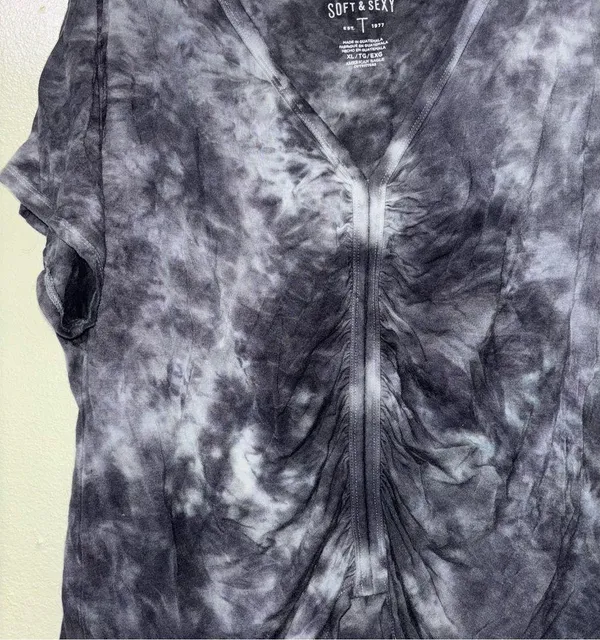 American Eagle cinched tie dye top - Image 2