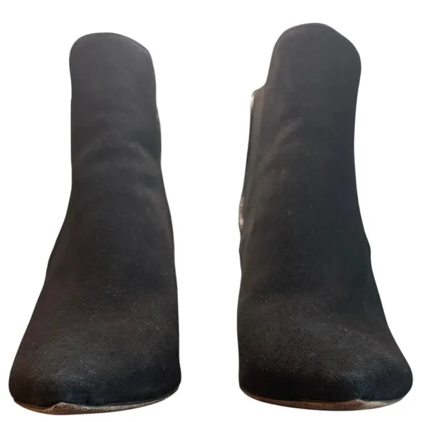 Tory Burch Black Suede Pointed Toe Chelsea Stiletto Ankle Booties 7.5 - Image 3
