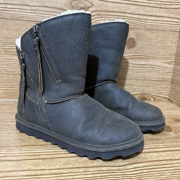Bearpaw Mimi Boots Womens Sz 8 Brown‎ Suede Wool Lined Warm Winter 1901W-MIMI - Image 2