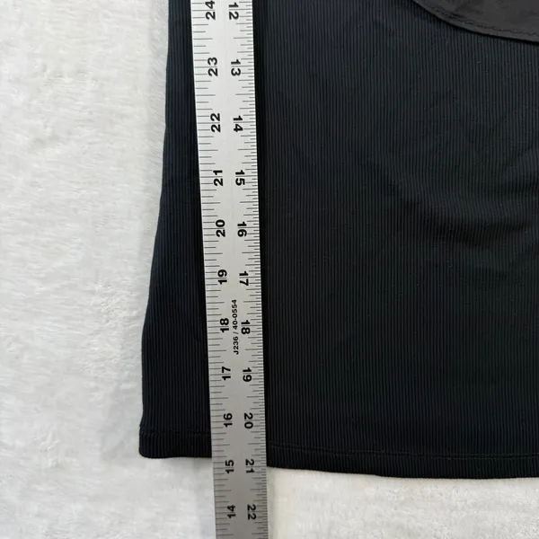 Boston Proper Womens Black One Shoulder Ruffle Ribbed Knit Top 224101035 Size‎ S - Image 4
