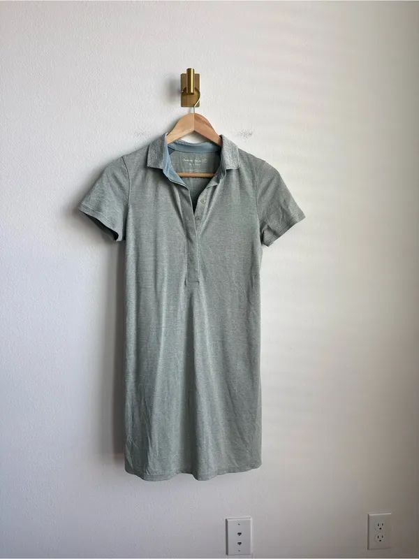Outdoor Voices Birdie Polo Dress Light Green Athletic Mini Dress Small - Image 4