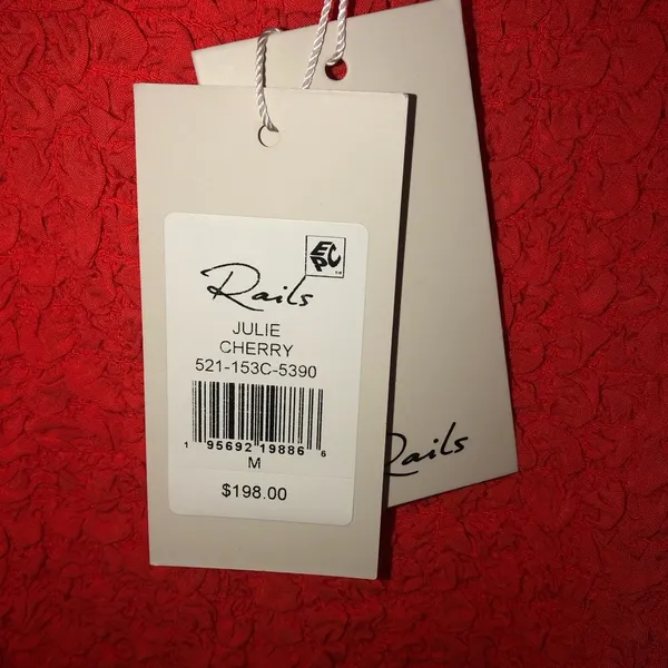 Rails Julie Dress Cherry Size Medium NWT - Image 3