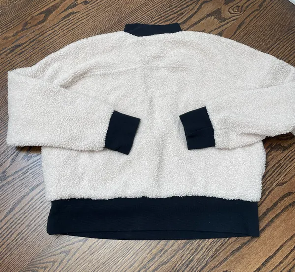 Cropped Sherpa Quarter Zip - Image 3