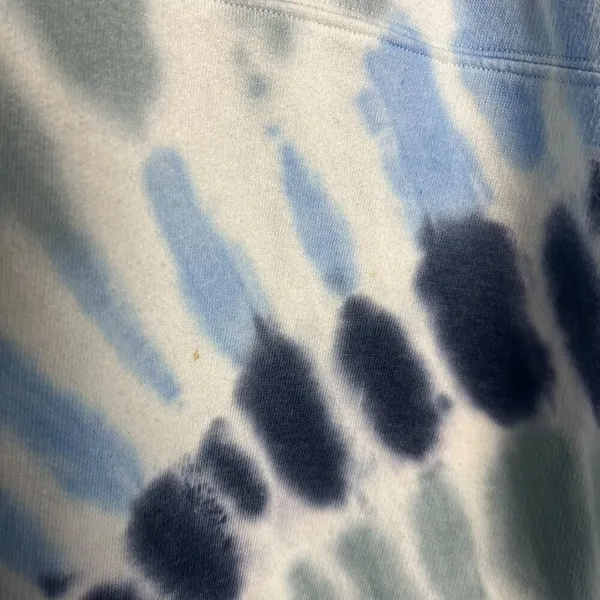 PINK Women's XS 1/4 Zip Tie Dye Sweatshirt Blue Gray Loungewear Oversized Comfy‎ - Image 6