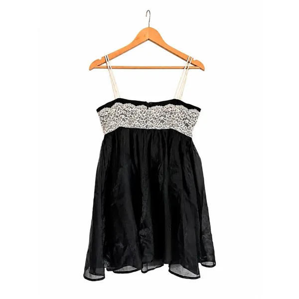 Sugar Thrillz Babydoll Whimsigoth Slip Dress Dollcore Goth Sz Small - Image 3