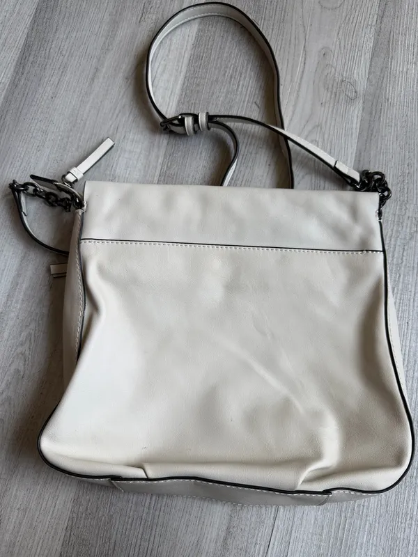 Simply Vera Vera Wang Beige Floral Embossed Crossbody Bag Neutral Purse - Image 4