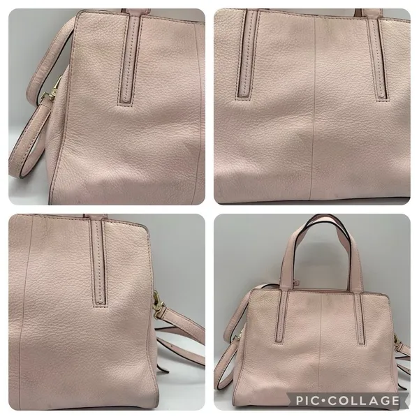 Kate‎ Spade Dominique Pink Leather Street Pebble Purse Handbag Shoulder Strap - Image 3