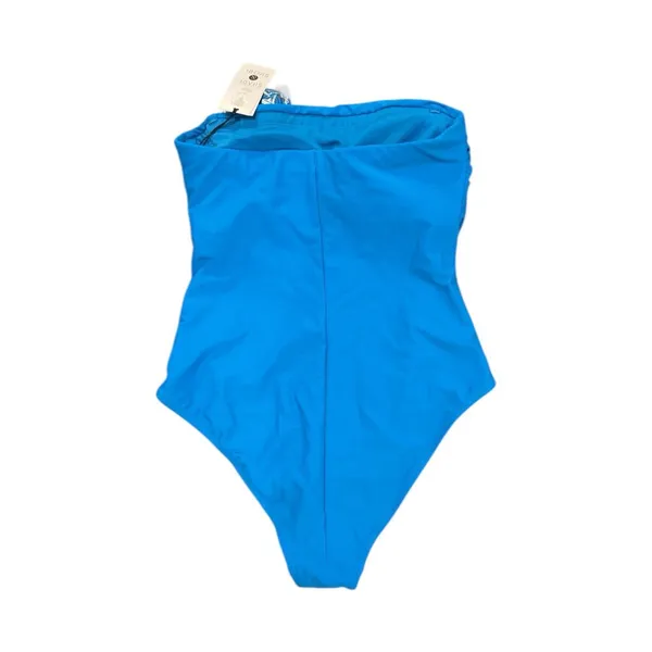 NWT Target Shade & Shore Small (4-6) Strapless Blue One Piece Swimsuit Cheeky - Image 4