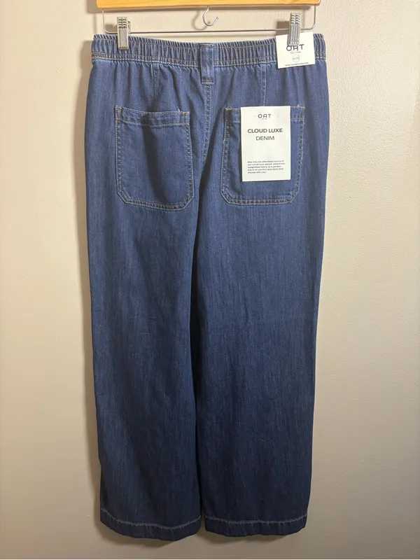 OAT High Rise Wide Leg Jeans Cloud Luxe Denim NWT - Image 8