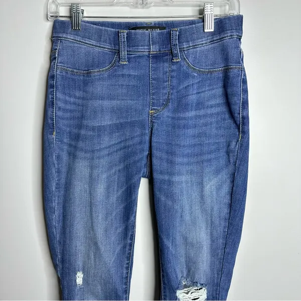 Judy Blue Size 3/26 High‎ Waisted Distressed Skinny Fit Pull On Jeans Stretch - Image 2
