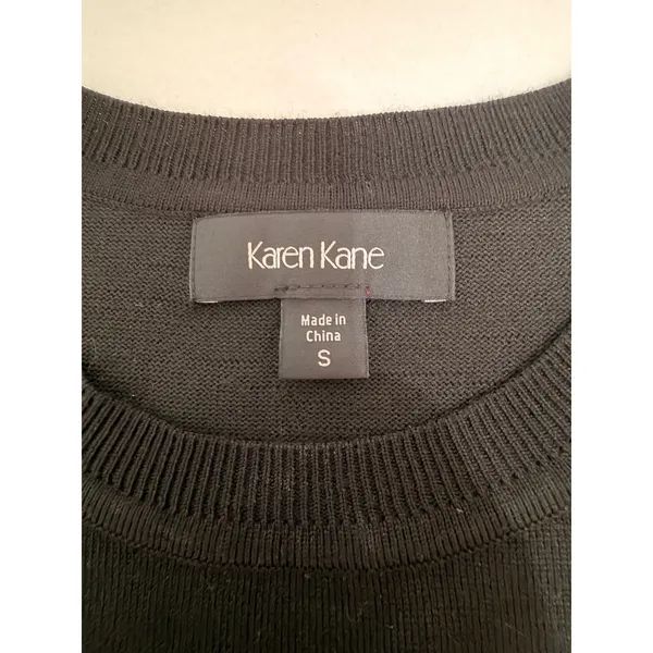 NWT Karen Kane Black Rosy Rebel Dolman Sleeve Sweater Sz S Relaxed Fit Crew Neck - Image 7