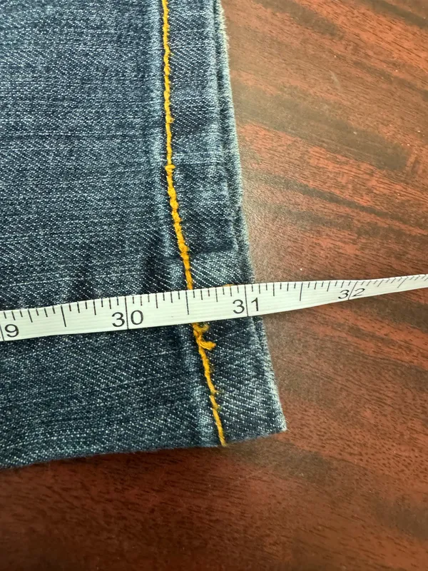7 For All Mankind Straight Leg Denim Jeans Size 10 - Image 9