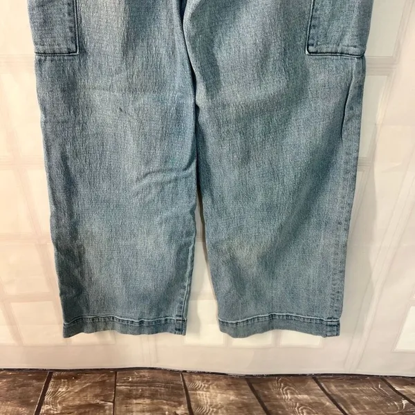 Joe’s Jeans Light Blue Relaxed High Waist Wide Leg Cargo Nolan Jeans Size 26 - Image 8