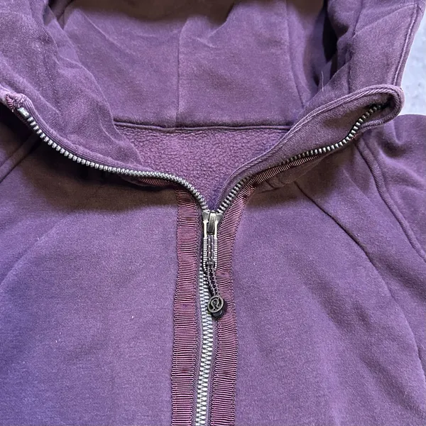 Lululemon Athletica Purple Warmth Scuba Full Zip Hoodie Sweatshirt - Image 5
