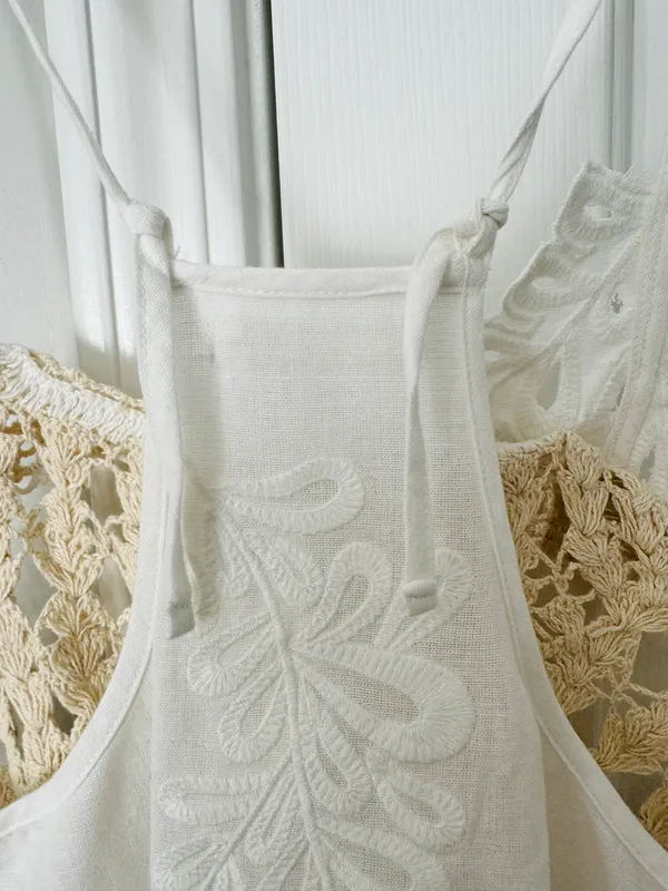 Anthropologie Crochet Embroidered Sweater Tank Top, Size XS - Image 11