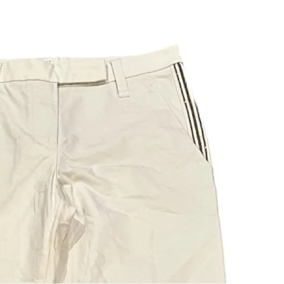 Brunello Cucinelli Womens Tan Embellished Pockets Chinos Size 4 - Image 4