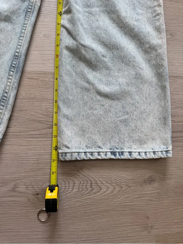 Sezane Light Blue Wide-Leg Denim Jeans - Image 5