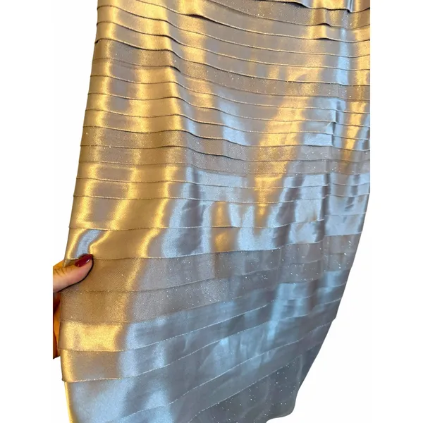 Connected Apparel NWT Champagne Sparkly Dawn Oliva Cocktail Dress - Size 10 - Image 8