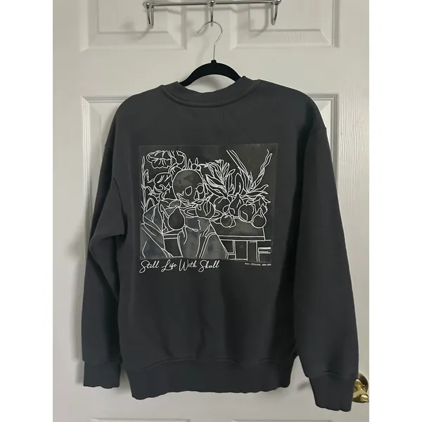Primark Paul Cezanne Still Life With Skull Sweatshirt XS Oversized Art Graphic - Image 5