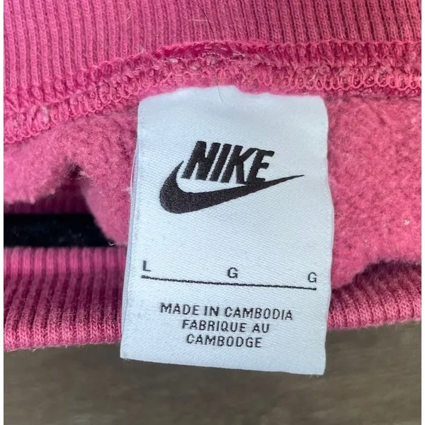 Nike Phoenix Fleece Oversized Baggy Sweatpants Joggers Size L Maroon Purple - Image 16