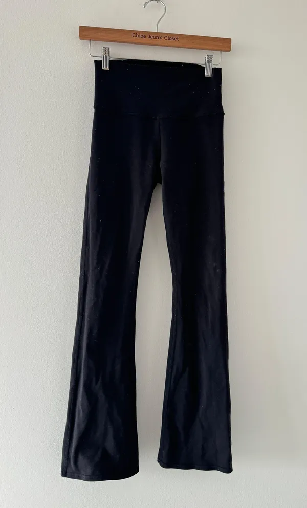 Alo Black Airbrush Flare Leggings - Image 3
