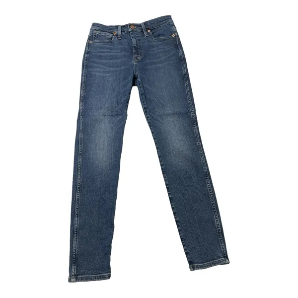 Madewell High Rise / waisted Skinny Womens 29 Stretch Dark Wash Denim Jeans - Image 2