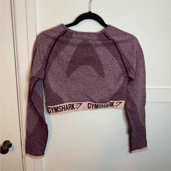 Nwt Gymshark Dark Ruby Flex Crop Top - Image 3