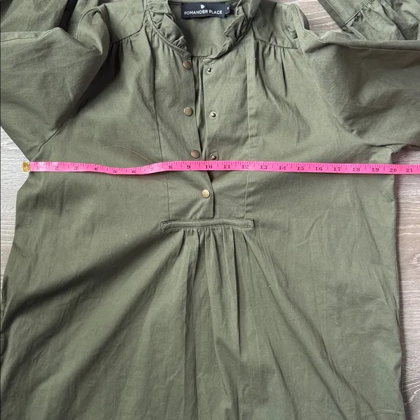 Tuckernuck Pomander Place Green Claiborne Dress Small - Image 11
