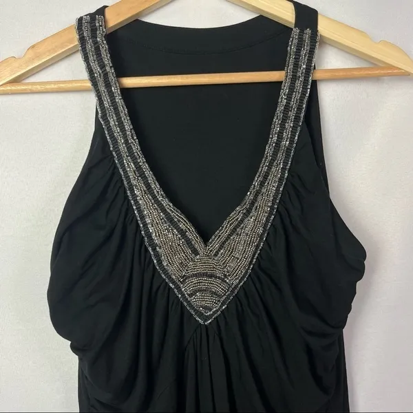 Boutique Y2K Beaded V-Neck Tank Top M‎ - Image 3