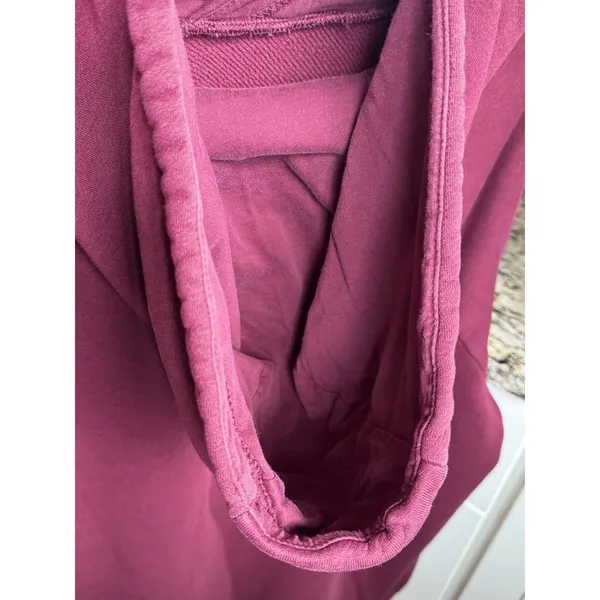 Nike Sportswear Rally Essentials Pullover Hoodie Women XL Burgundy CI1192-638 - Image 9
