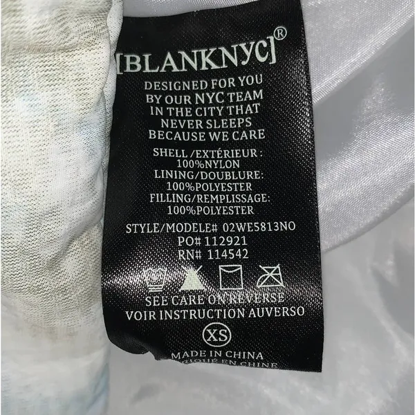 NWT Blank‎ NYC The Perfect Day Watercolor Wrap Puffer Jacket - Image 7