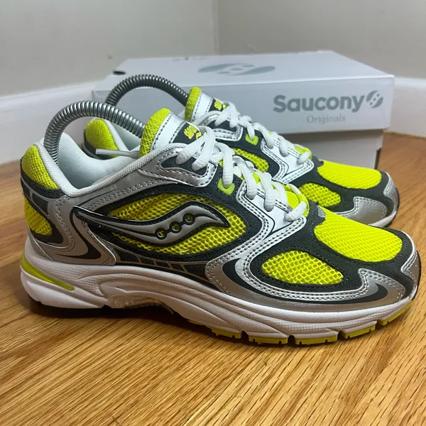 Saucony Grid Jazz 9 Yellow Silver Size 5.5M/7W - Image 6