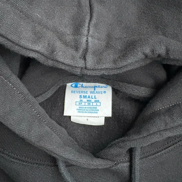 Champion Reverse Weave Black Hoodie size small - Image 2