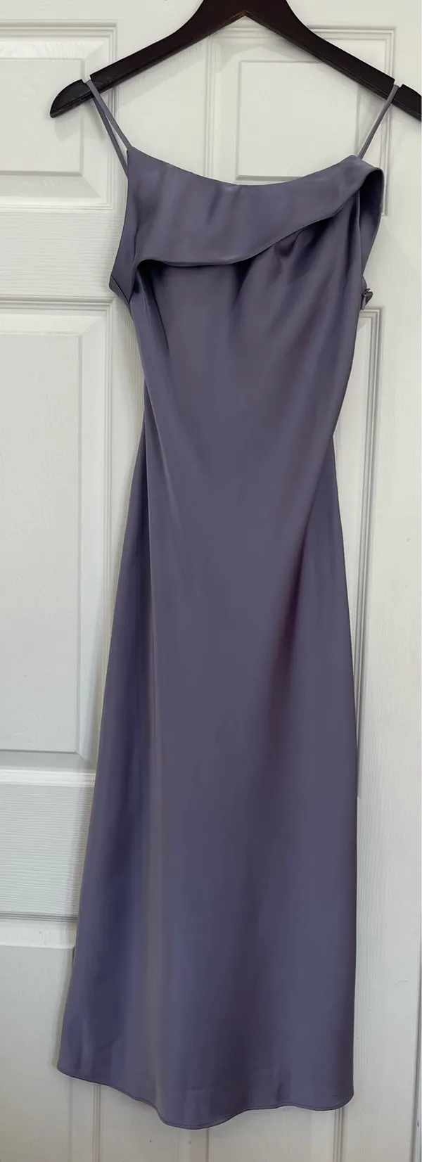 Lavender Satin Maxi Dress - XS - Image 5